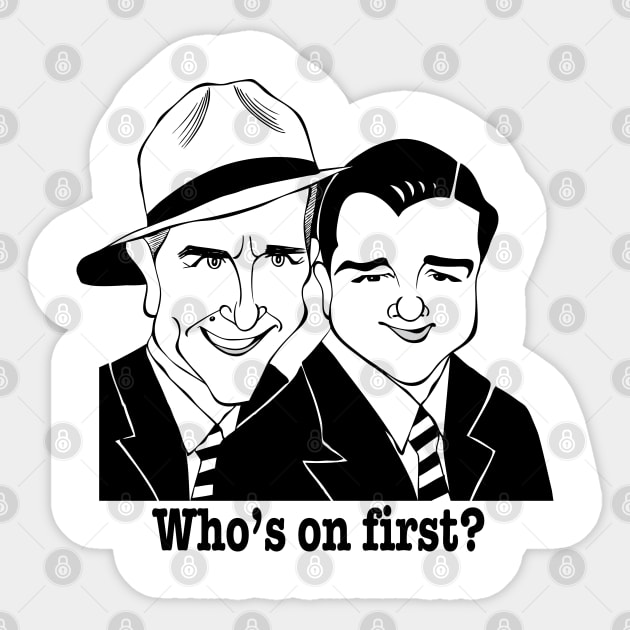 CLASSIC COMEDY HOLLYWOOD DUO Sticker by cartoonistguy